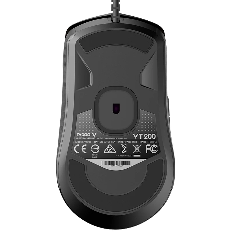 Rapoo RGB Magic Backlight Gaming Mouse 6200 DPI 220IPS 8D IR Optical USB Wired Mice For LOL DOTA E-
