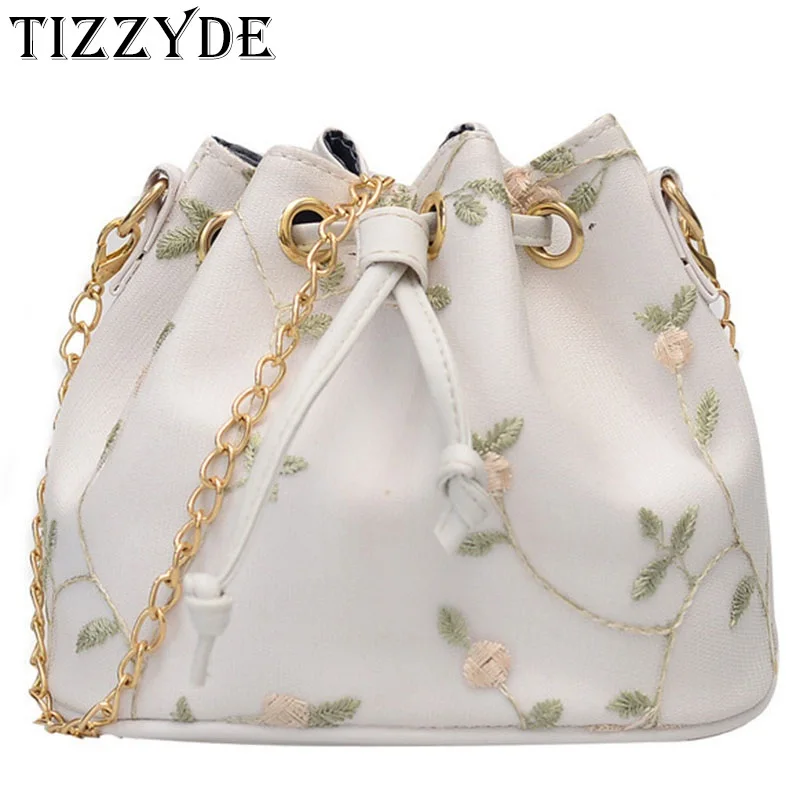 

Women Messenger Bags 2019 New Versatile Drawstring Fashion Bag Diagonal Female Canvas Bag Harajuku Shoulder Lace Bucket LW314