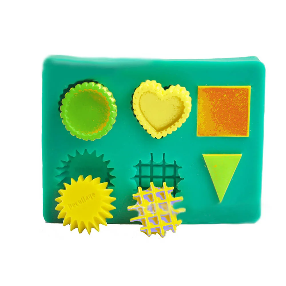 

3D Love Geometric Cake Silicone Fondant Mold
