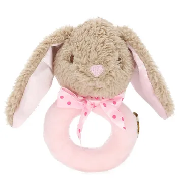 

Baby Cartoon Rabbit Plush Rattle Ring Bell Newborn Hand Grasp Toys Soft Mobile Infant Crib Dolls Toddler Musical Soft Plush Toy