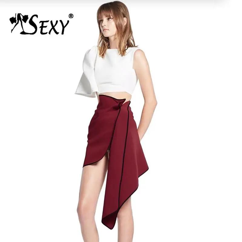 Женский комплект из двух предметов gosex белый короткий топ с бантом и поясом