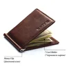KAVIS Slim Brand Men Women Genuine Leather Bifold Male Purse Billfold Wallet Money Clip Female Clamp for Money Case 2