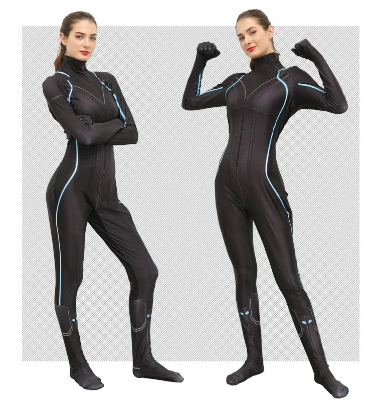 

Marvel Avengers Black Widow Cosplay Costume Siamese Tights Super Hero Black Widow Cosplay Jumpsuit Punk Motorcycle Clothes