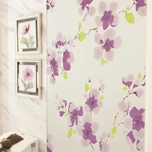 Без клея статическое цепляющее украшение фиолетовый цветок персика раздвижная дверь или окно для ванной конфиденциальности пленка домашний Декор 45 см x 300 см