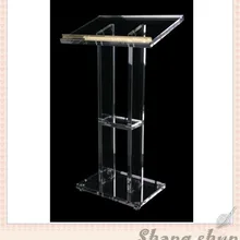 Акриловые трибуна рабочего стола трибуна стенд/акрил подиум амвон аналой для церкви современный Дизайн акриловые трибуна