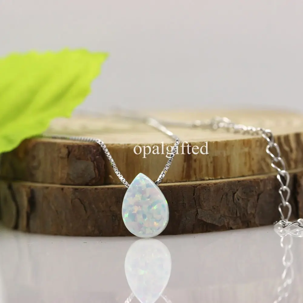 Ожерелье из искусственного опала 1 шт.|opal necklace|sterling silver925 sterling silver |