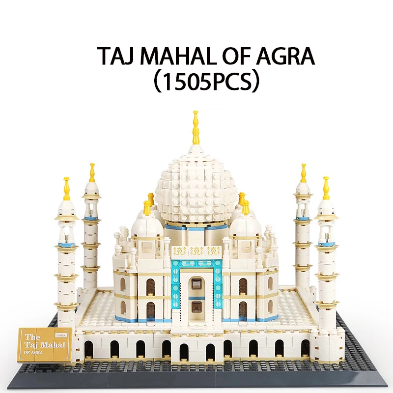 

1505pcs Building Block Toys Compatible Legoingly Friends Series Taj Mahal Building Model Figures Bricks Birthday Gifts Kids