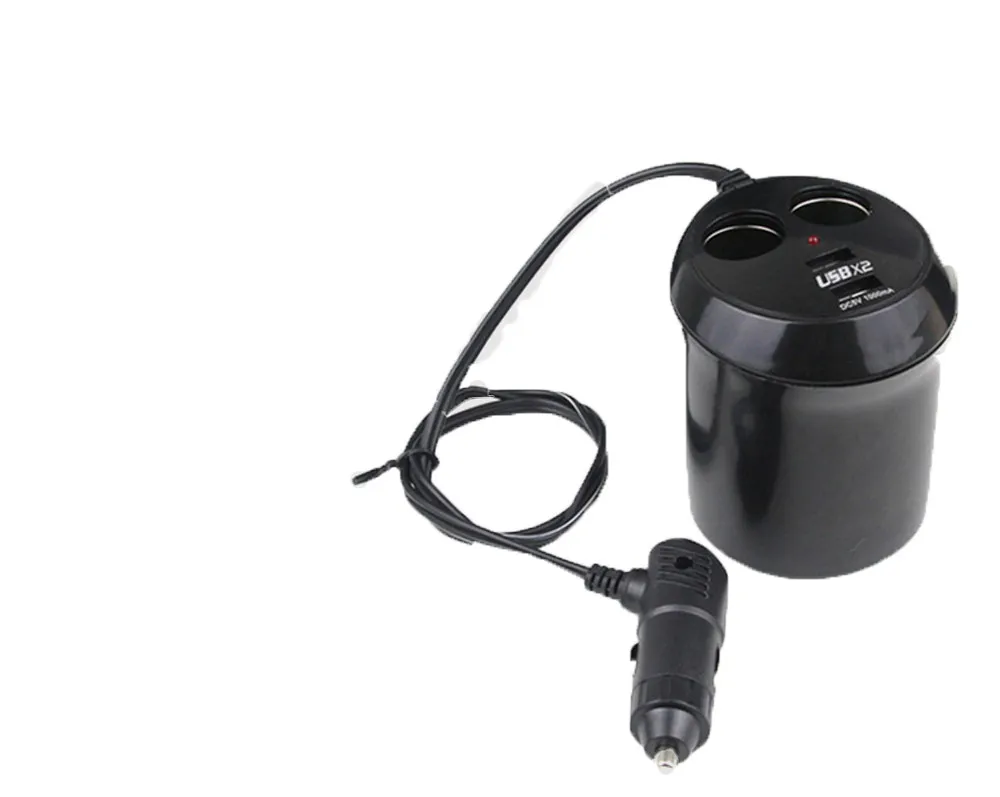 

DC Dual Socket Car Cigarette Lighter Power Adapter Charger Splitter w 2 USB Port Accesorios de coche #YL5