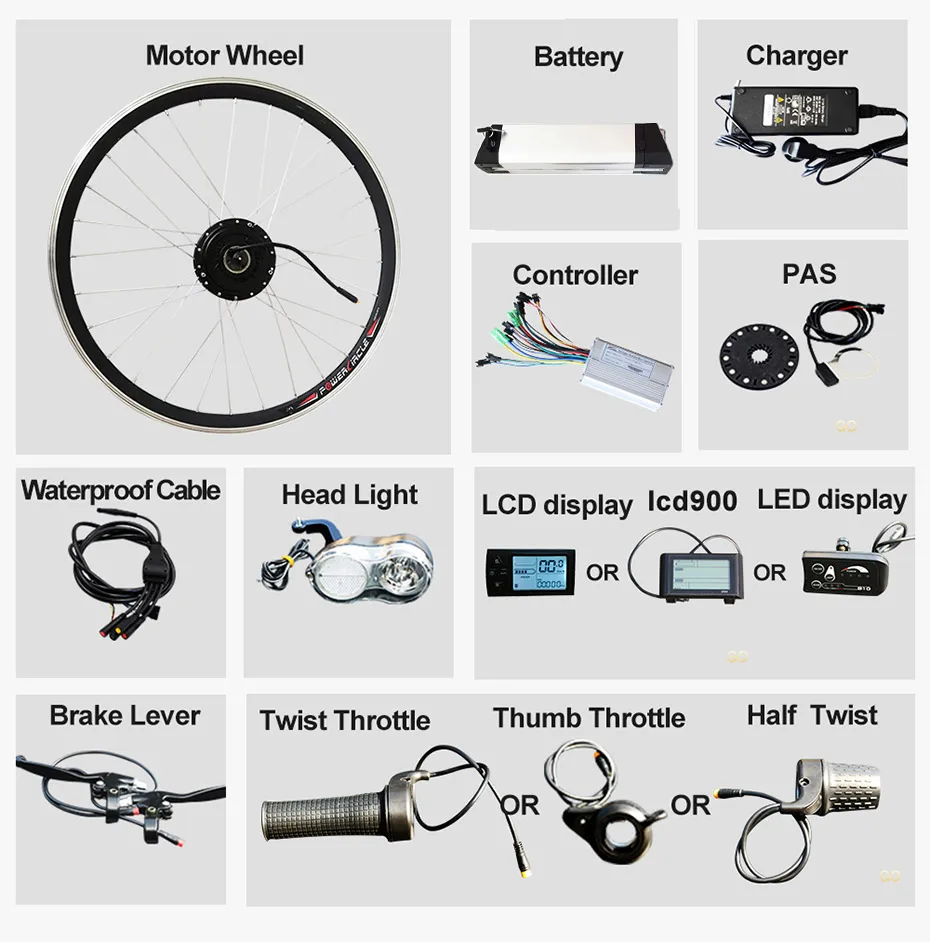 Best 36V 500W Electric bike Conversion kit Samsung battery 36V 12AH 20