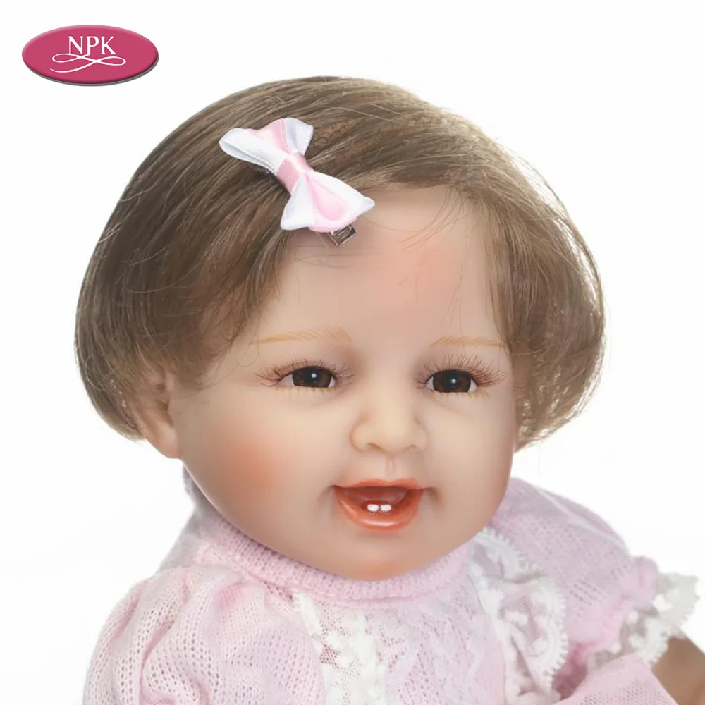 NPK 40CM Soft Body Silicone Reborn Baby Doll Play House Toy For Girls Newborn Girl Babies Doll Kids Child Gift Girl Brinquedos (4)
