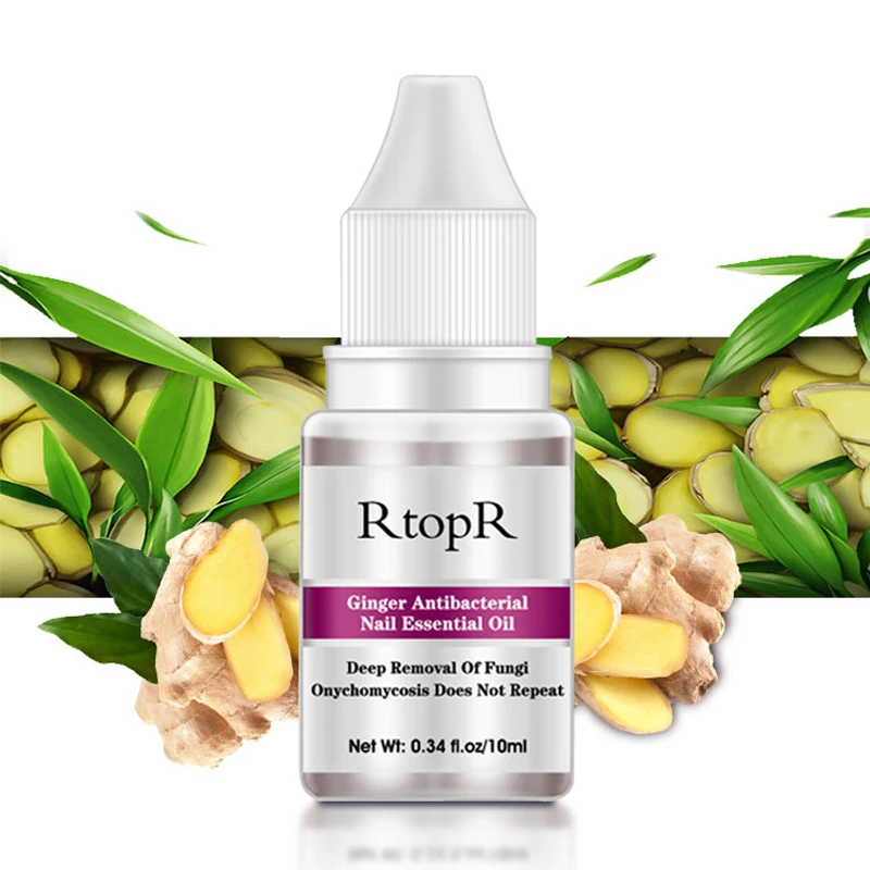 

RtopR Ginger Nail Repair Essence Removes Fungal Treatment Hyperthyroidism Prevents Fungi Prevents Nail Infections Whitening Nail