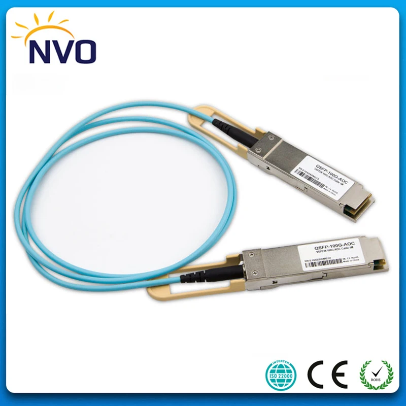 

Free Shipping 100G QSFP28 2M(6ft) OM3 AOC Active Optic Cable,QSFP28-100G-AOC-2M Compatible 100G QSFP28 Active Optical Cable