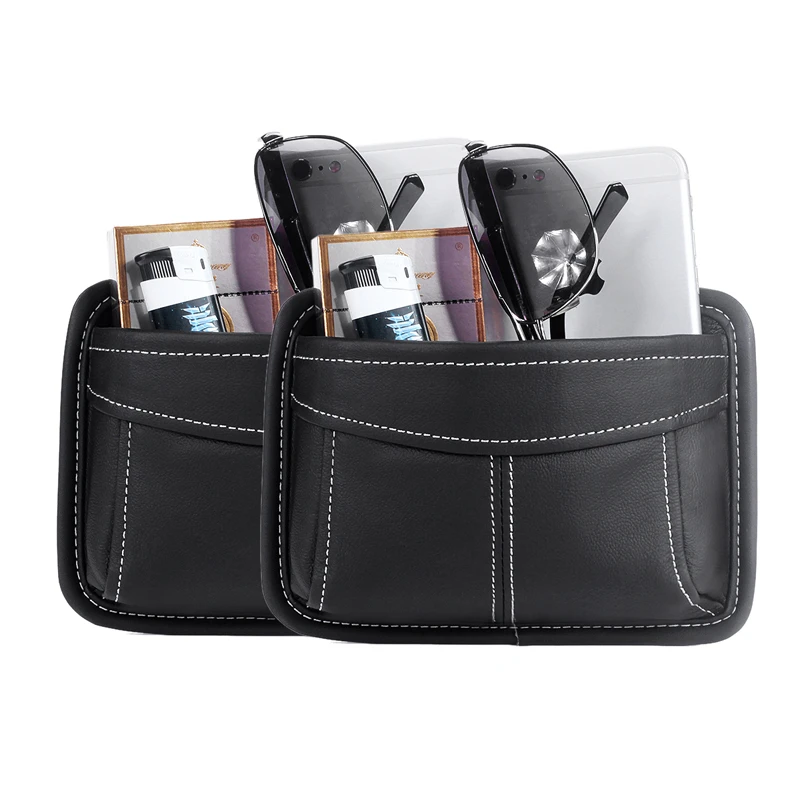 

Universal Car Seat Side Back Storage Leather Storage Bag Phone Holder Pocket Organizer Stowing Tidying Auto Interior Accessories