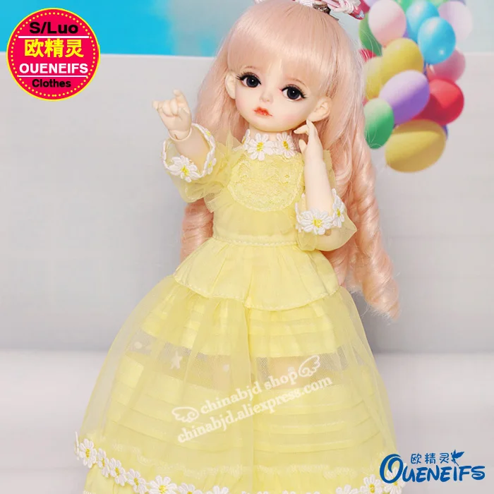 BJD SD кукольная одежда 1/6 элегантное темпераментное кружевное платье и платье с длинными рукавами для девочек, боди, YF6-151, аксессуары для кукол