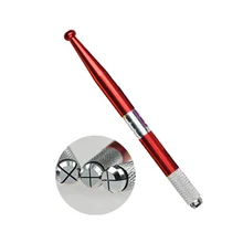 Брови татуировки руководство лезвие ручка татуаж microblading иглы пера Caneta tebori microblading Alta qualidade