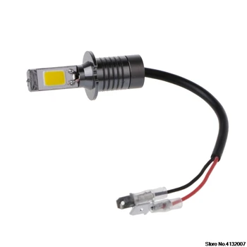 

2X H3 80W Strobe Flash LED Bulbs Car Fog Driving Light Lamp Yellow Amber 3000K