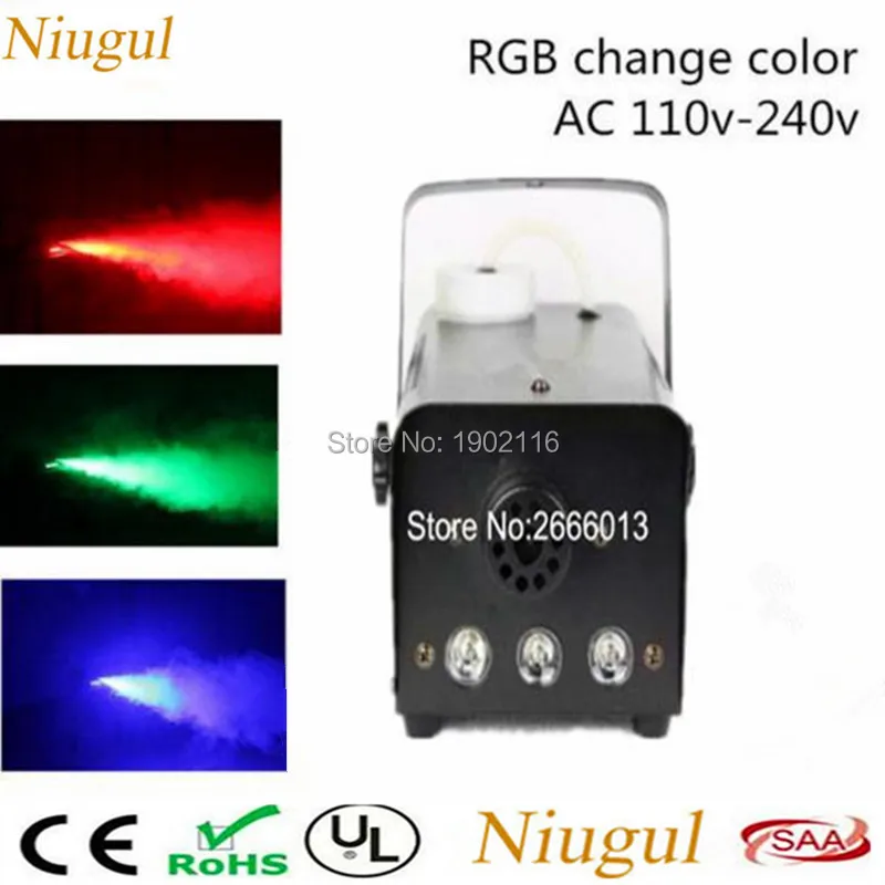 

Niugul RGB Remite Control LED 500W Fog Machine Pump DJ Disco Smoke Machine For Party Weedding Stage Fogger Machine DJ Equipments