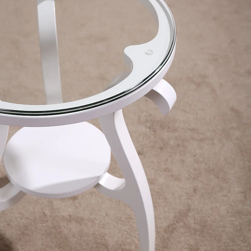 hot sell round minimalist modern wooden coffee table solid wood tea table living room antique furniture M233