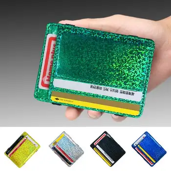 

Reflective Magic Card Pack Wallet PU Leather with Multi Slots Organzier Purse Best Sale-WT
