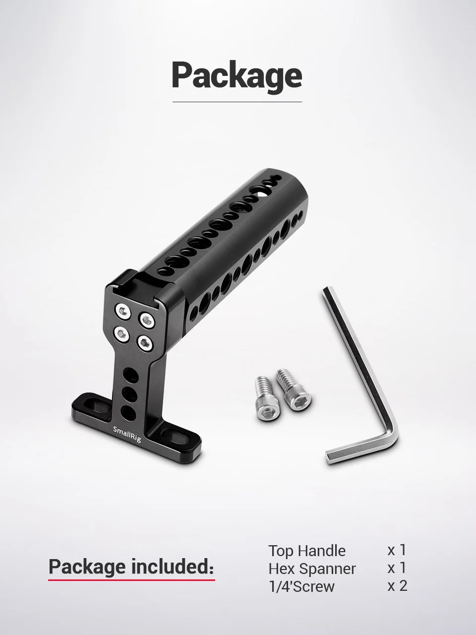 Universal Top Handle Grip With Cold Shoe Plate For Digital Dslr Camera Cage Moni
