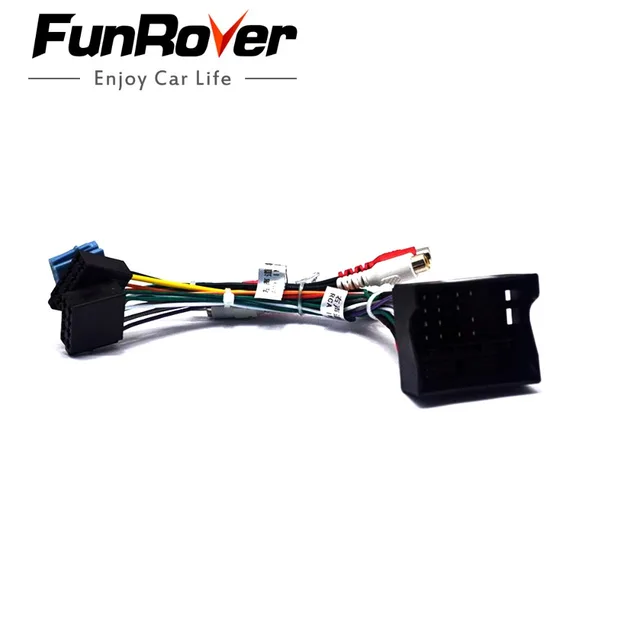 FUNROVER Car ISO Radio Plug For Volkswagen Golf Passat Skoda Seat Lead