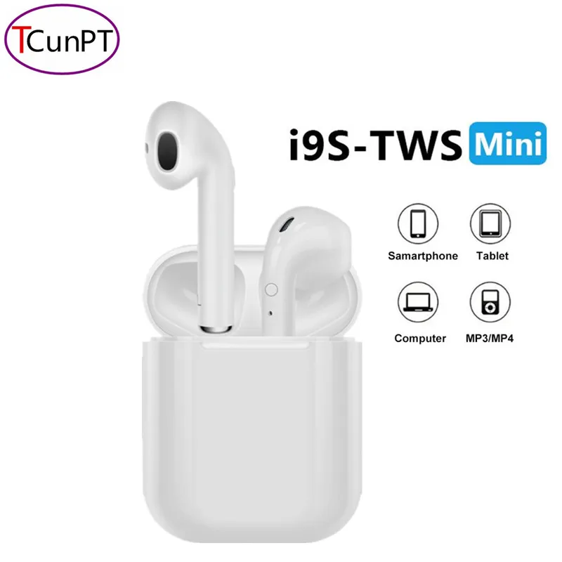 I9 I9S TWS беспроводные наушники Портативный 5 0 Bluetooth невидимая гарнитура стерео для