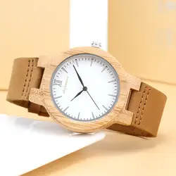 Модные мужские часы 2019 мужской часы роскошные часы механизм кожаные часы кварцевые аналоговые деревянные наручные часы relogio masculino