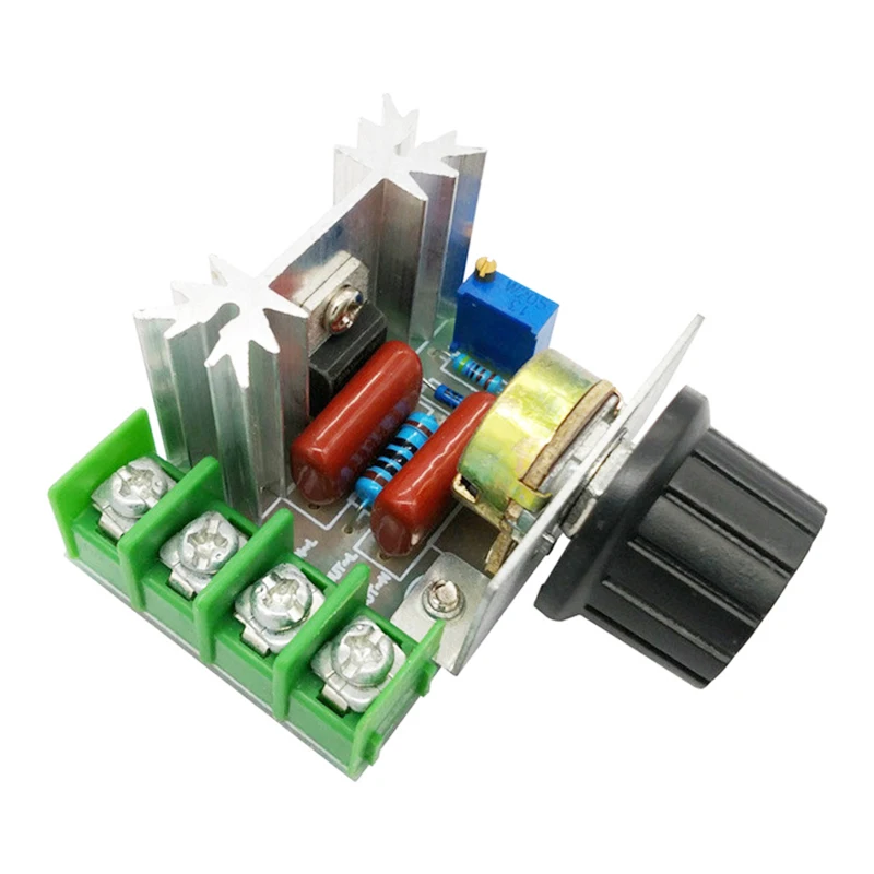 

AC 220V 2000W SCR Voltage Regulator Dimming Dimmers Motor Speed Controller Thermostat Electronic Voltage Regulator Module