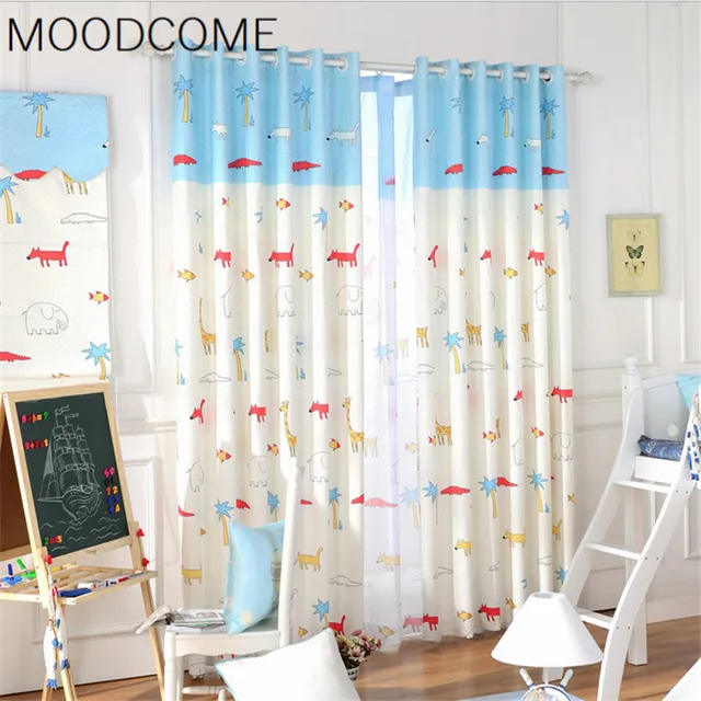 Zoo leuke dieren custom Gordijnen voor Living eetkamer slaapkamer ... Zoo leuke dieren custom Gordijnen voor Living eetkamer slaapkamer ...