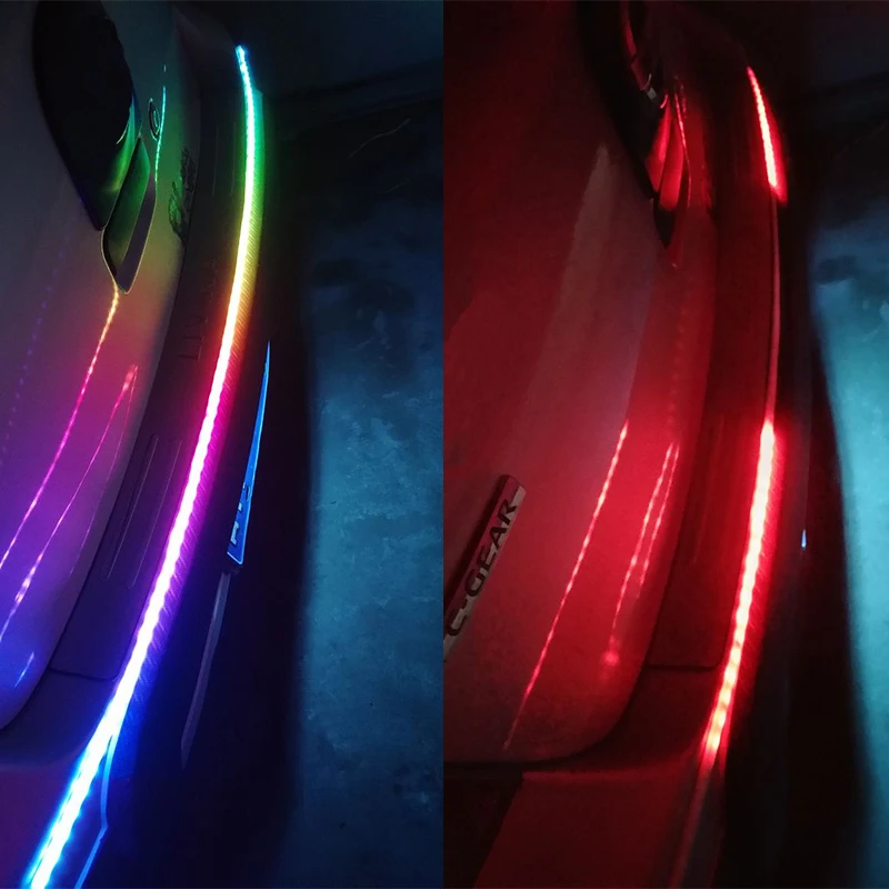 Светодиодный течет DRL поворотов сзади полосы света багажник автомобиля тормозной свет дневные ходовые огни для Mercedes Benz W203 W211 Mazda CX-5 6