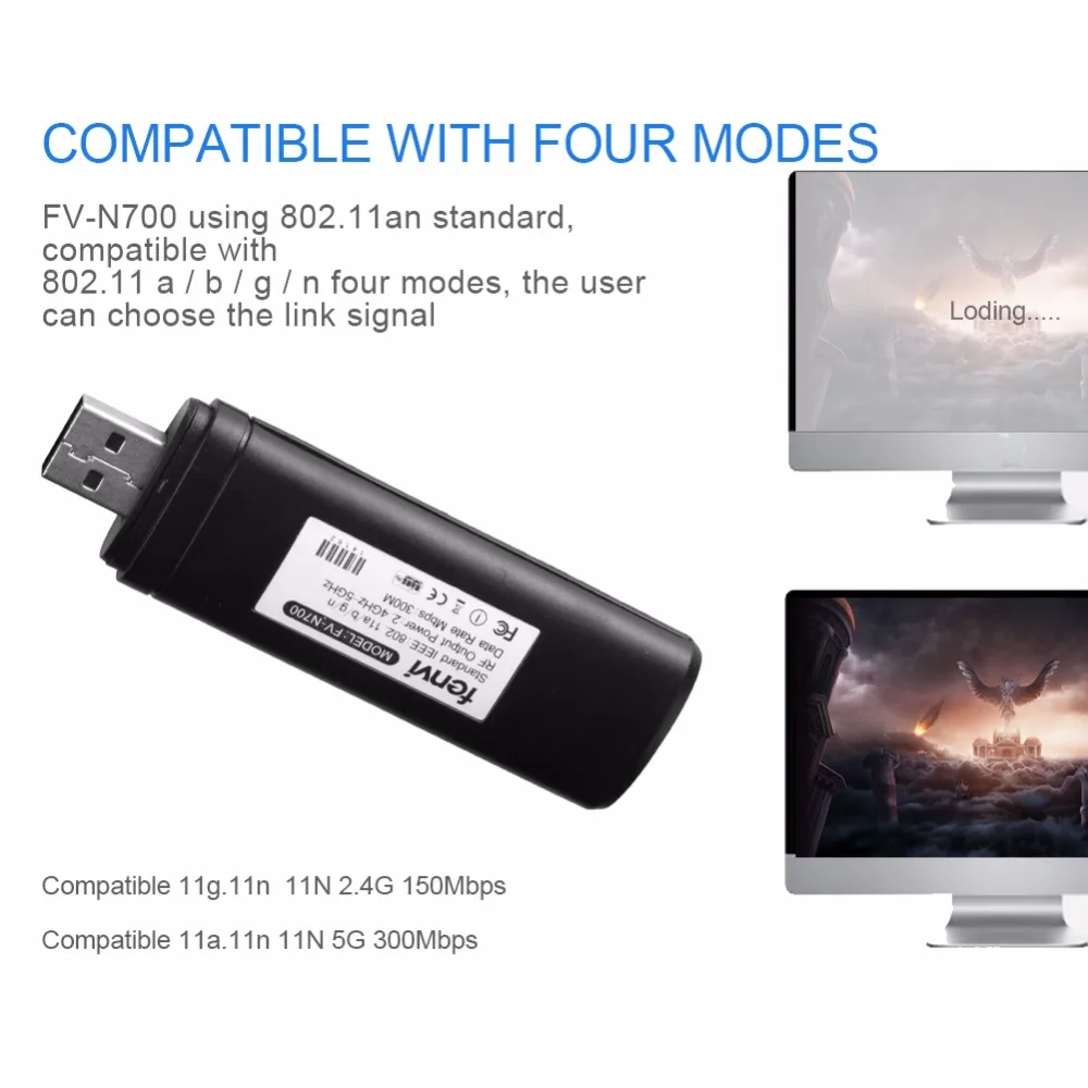 2,4G 5G 300 Мбит/с Беспроводной LAN Сетевой usb-адаптер Wi-Fi донгл адаптер для samsung Смарт ТВ WIS12ABGNX WIS09ABGN подходит для настольных ПК