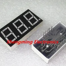 50 шт. 0,56 inch 3 цифровой красный светодиод 7-сегментный дисплей общий катод; светодиоды диодный