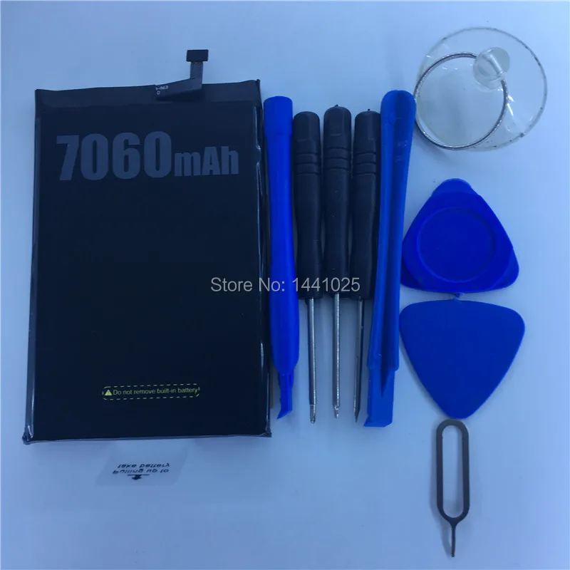 Аккумулятор Для DOOGEE BL7000 2 шт./лот 7060 мАч длительное время ожидания 100% оригинальный