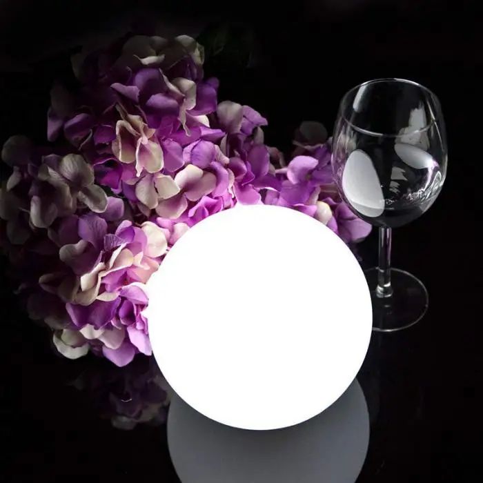 New Solar LED Light Ball Cordless Night Lights with Remote Control Rechargeable Pool Floating Orb NE