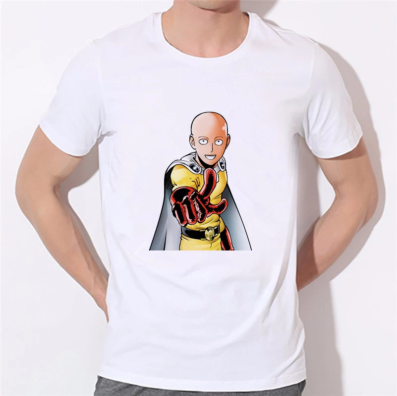 Футболка One punch man Мужская футболка 2020 с мультяшным рисунком Аниме Манга топ