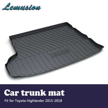 

1Set Car Cargo rear trunk mat For Toyota Highlander 2015 2016 2017 2018 Boot Liner Tray Waterproof Anti-slip mat Accessories