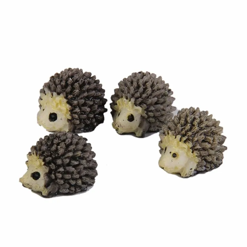 

Micro Landscape Mini Hedgehog 6pcs Simulation Cartoon Animal Miniature Statue Resin Crafts Desktop Small Ornaments Home Decor