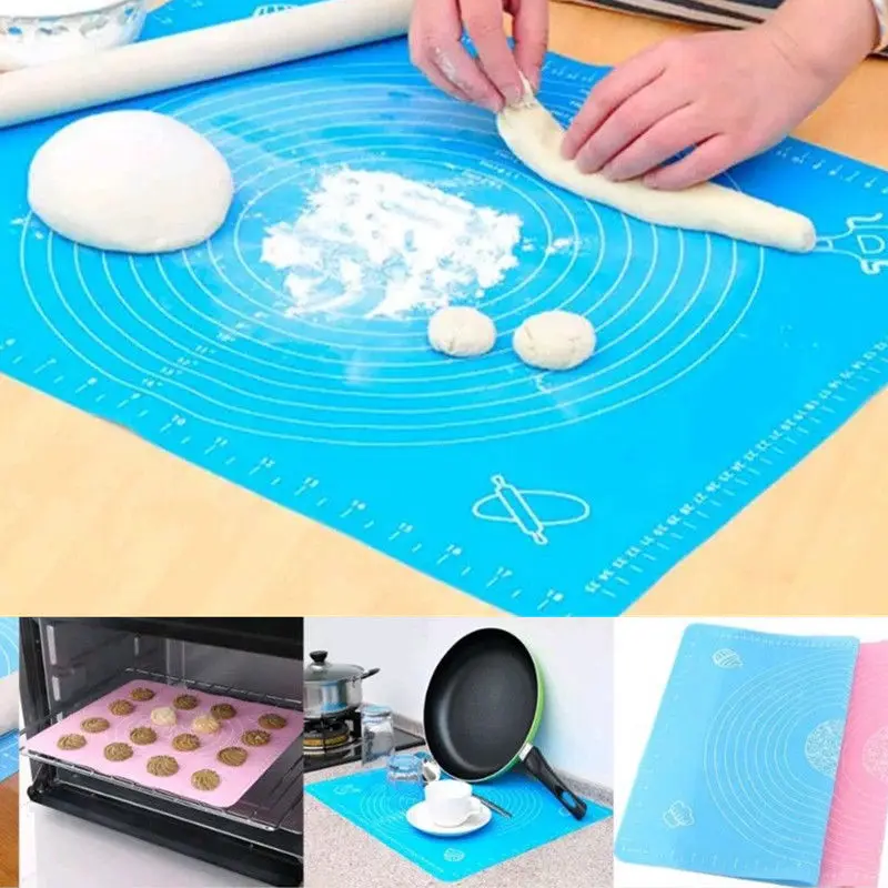 

Silicone Dough Flour Cutting Mat Heat Resistance Pastry Boards Rolling Fondant Mat Pad Kitchen Cooking Boards Cake Kitchen Tools