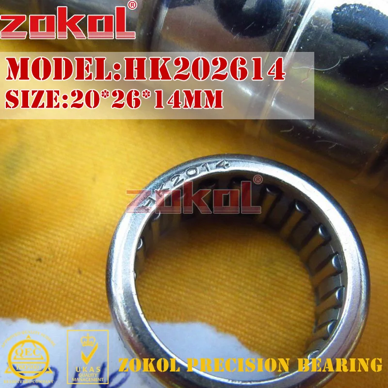 Подшипник ZOKOL HK2010 HK2012 HK2014 HK2016 игольчатый роликовый подшипник 20*26*10 20*26*12 20*26*14 20*26*16