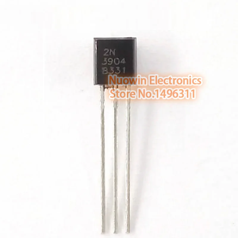 

100pcs 2N3904 in-line triode transistor NPN General Purpose Amplifier TO-92 0.2A 40V