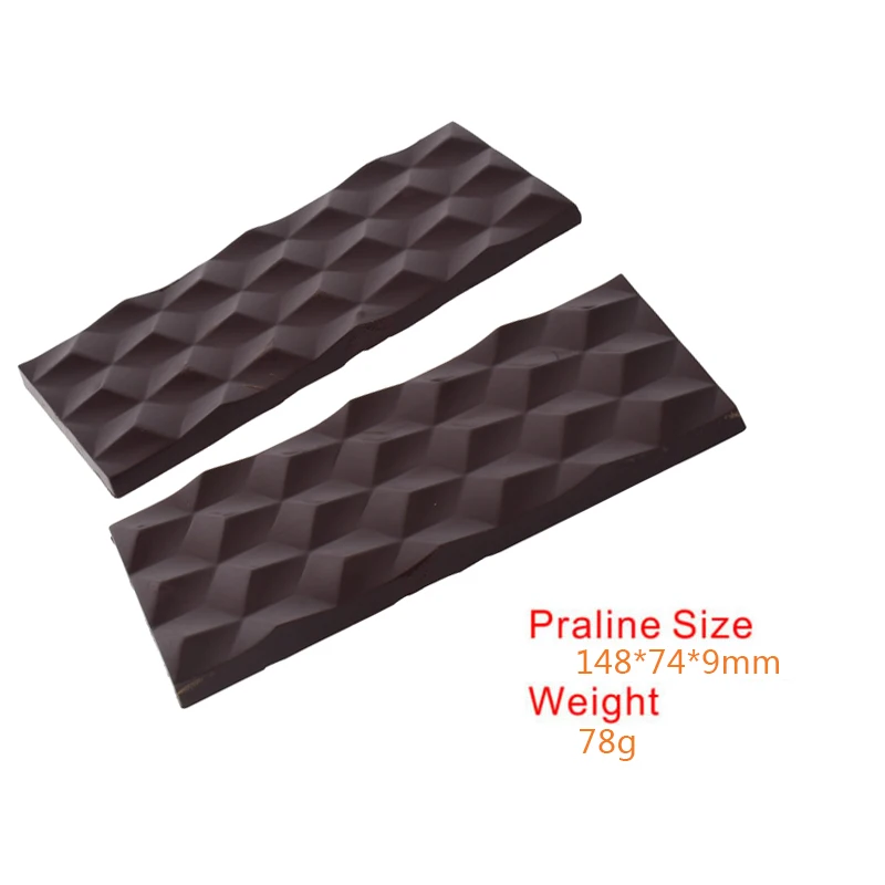 3D Chocolate Candy Bar Mold Polycarbonate Plastic Forms Chocolate Bar Tray Baking Pastry Bakery Tools for Chocolate Candy Mould