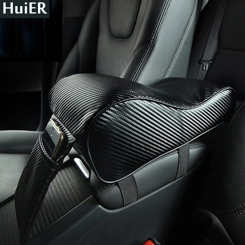 Автомобильные коврики для подлокотника HuiER высококачественные кожаные с пеной