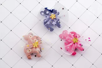 

Boutique 15pcs Fashion Cute Sika Deer Hairpins Solid Kawaii Glitter Flower Lace Animal Deer Hair Clips Princess Hair Accessories