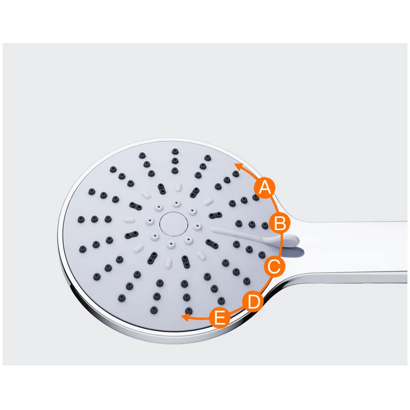Водосберегающая насадка для душа для ванной набор пластиковый душ ручной душ насадка спринклерная пятифункциональная АБС хромированная насадка для душа