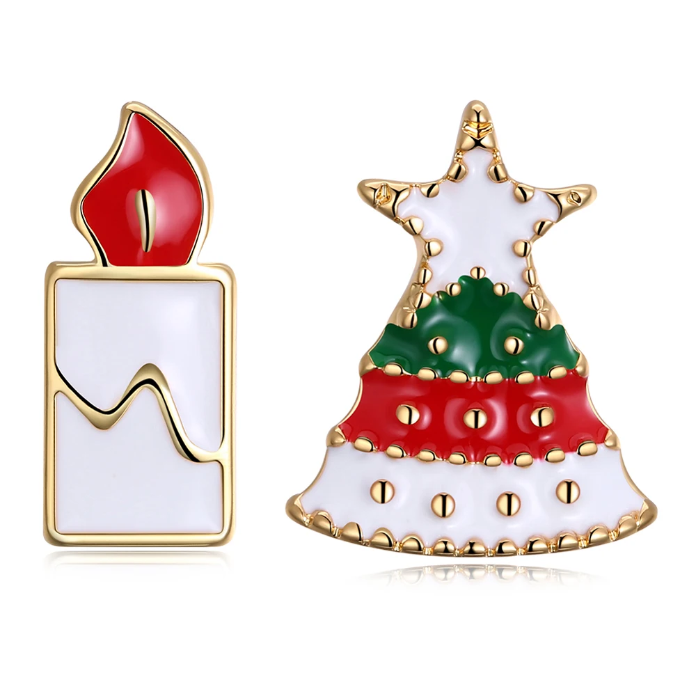 Fashion New Cute Simple Christmas Earrings For Girls Gifts Christmas