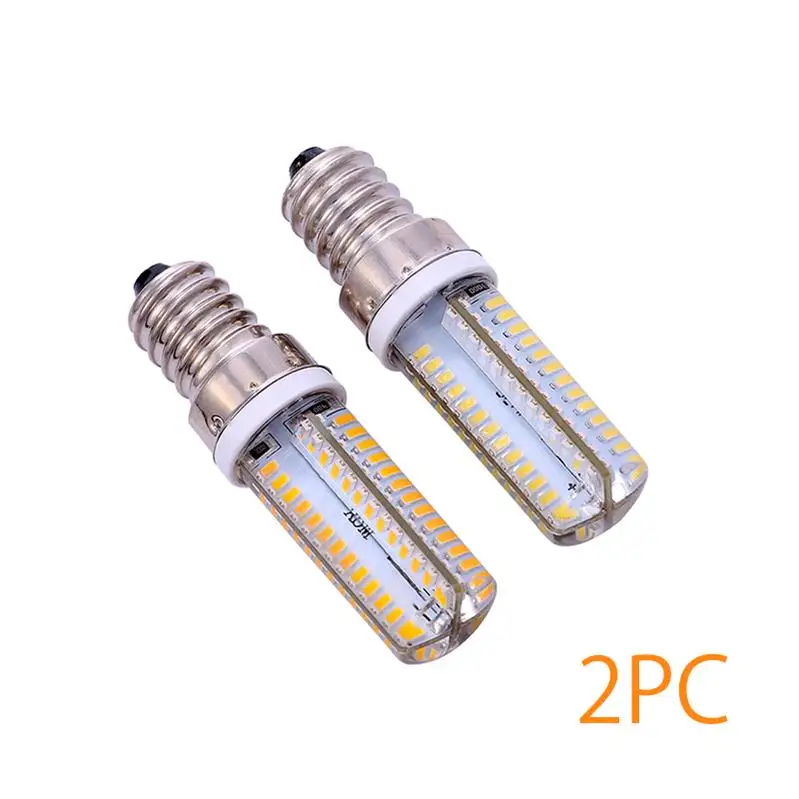 [LTOON] Led G4 G9 E14 лампочка с затемнением AC DC 12V 220V 3W 6W 9W COB SMD заменить галогенные осветительные лампы - Испускаемый цвет: E14-51LED(2pc)