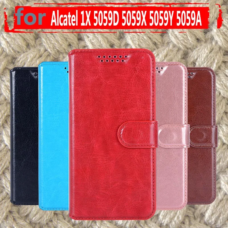 Чехол для Alcatel 1X чехол флип-чехол Роскошный кошелек 5059D 5059 5059A 1 X задняя крышка |