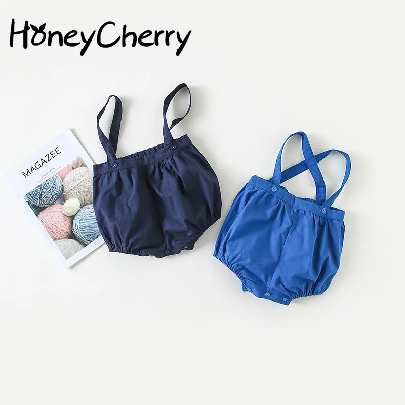 

2019 Summer New Shorts Children's Suspenders Imitation Cowboy All Cotton Sling Baby Suspenders And Trousers Overalls Kids