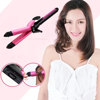 

Professional Hair Straightener Tourmaline Ceramic 2 In 1 Heating Anion Straightener Dry & Wet Use Curler Hair Care Drop Shipping
