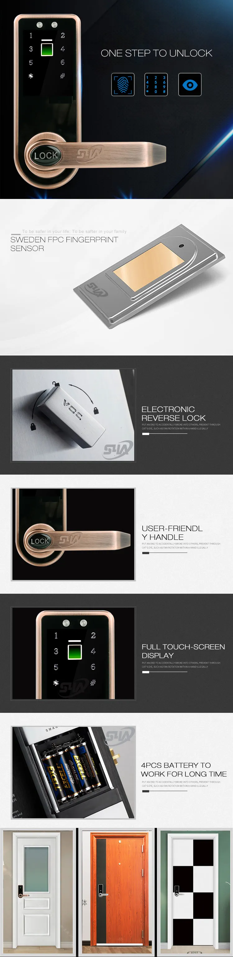 digital finger door locks 